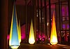 Pinakothek der Moderne,lichtpyramiden,lichtkunst,freunde der pinakothek, münchen,ismaning, risinger,obermayr,lichtkegel,inflatales, aircones, auflasobjekt, licht und kunst