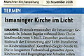 Münchner Kirchenzeitung, 30.11.2008
